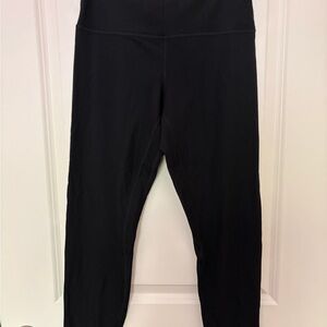 lululemon athletica Black Ribbed Leggings
